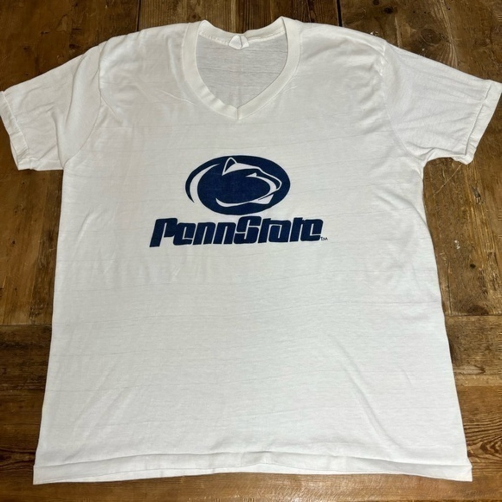 Vintage Penn State PSU Nittany Lions T-Shirt V-Neck Single Stitch Tee